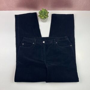 Ruby Rd. Black Corduroy Pants Women Size 12